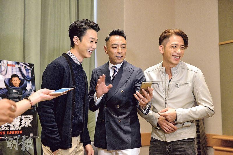 蔡瀚億（左起）、姜皓文與吳卓羲