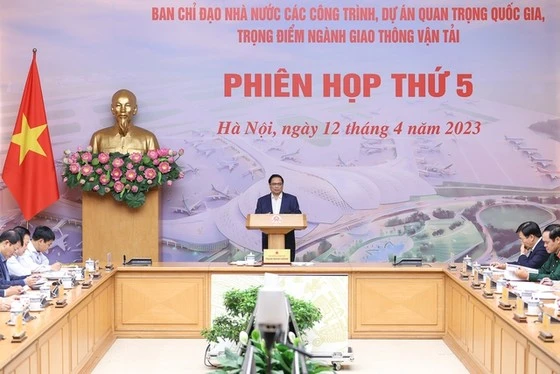 Phiên họp của Ban chỉ đạo Nhà nước các công trình, dự án quan trọng quốc gia, trọng điểm ngành GTVT. Ảnh: VIẾT CHUNG