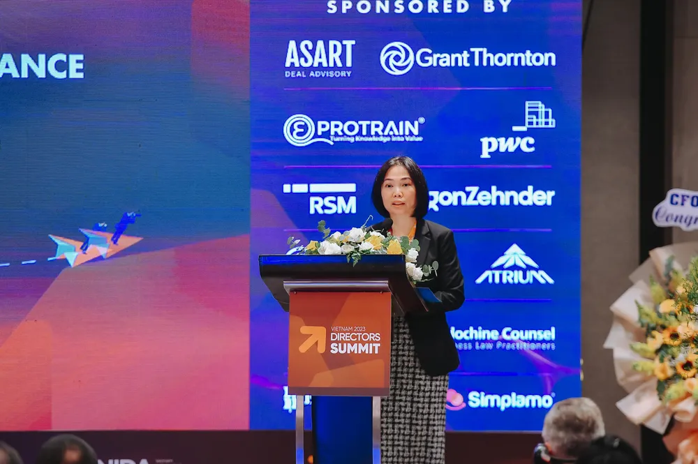 Bà Trần Anh Đào cho rằng các DN đang đứng trước các yêu cầu về việc đổi mới như chuyển đổi số, áp dụng ESG Bà Trần Anh Đào cho rằng các DN đang đứng trước các yêu cầu về việc đổi mới như chuyển đổi số, áp dụng ESG