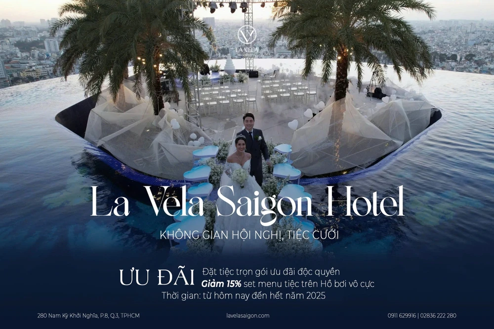 Không gian hội nghị, tiệc cưới sang trọng tại La Vela Saigon Hotel