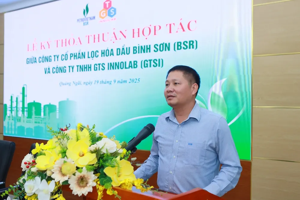 Ông Bùi Ngọc Dương, Chủ tịch HĐQT BSR phát biểu tại Lễ ký kết 1a.jpg