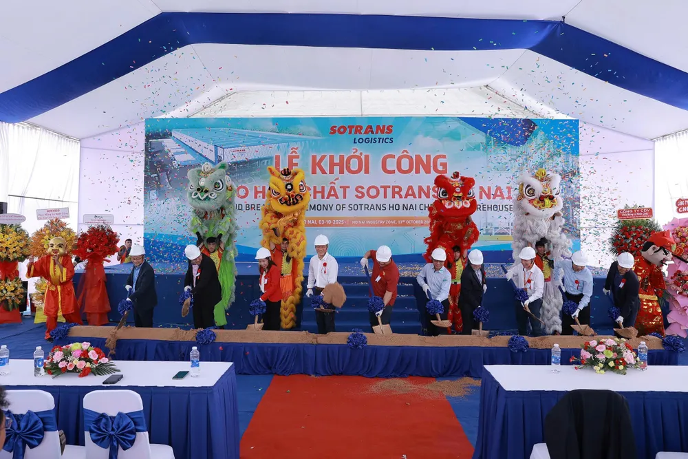 Dự án dự kiến hoàn thành vào quý II-2026 và sẽ trở thành kho hóa chất lớn nhất và hiện đại nhất Việt Nam. 57d3082216b39cedc5a2.jpg