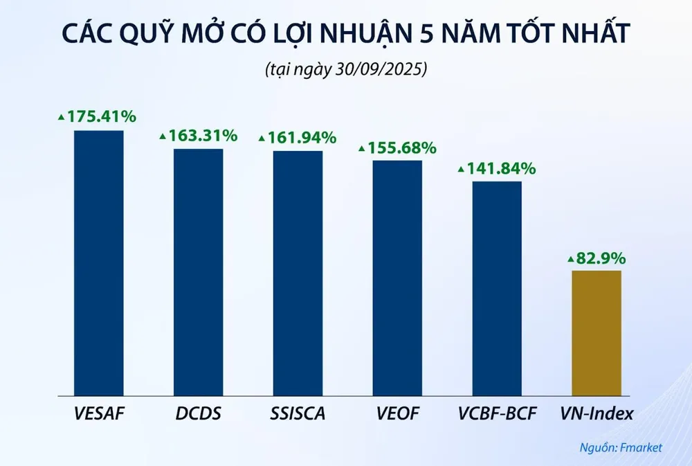 Nắm giữ quỹ mở từ 5 năm có thể đạt lợi nhuận gấp đôi thị trường. Ảnh: Fmarket Picture2.jpg