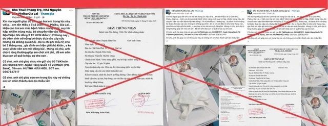 许多帖子使用虚假患者照片来非法发起慈善募捐。