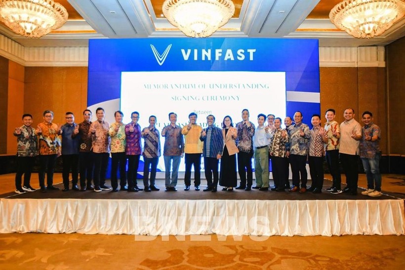 VinFast与印尼金融机关签署电动汽车领域合作协议。