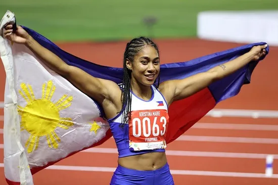 Tuyển thủ Knott vẫn được điền kinh Philippines đăng kí dự SEA Games 31. Ảnh: Philippines.Ath