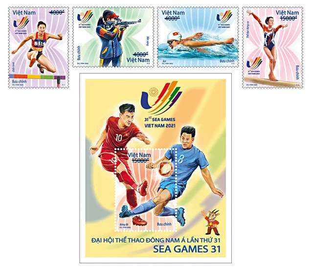 Bộ tem bưu chính SEA Games 31