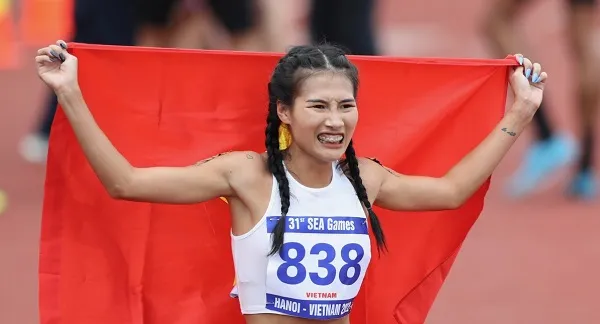 Chùm ảnh: 50 sắc thái của Khuất Phương Anh khi vô địch SEA Games 31 ảnh 4