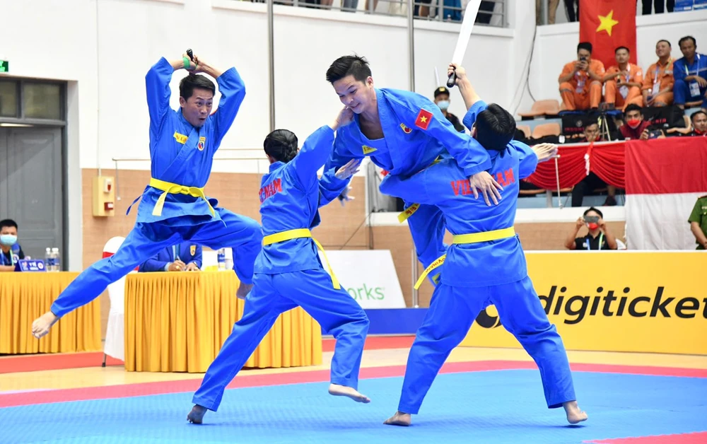 Vovinam Việt Nam đang có những kết quả khả quan tại SEA Games 31. Ảnh: DŨNG PHƯƠNG