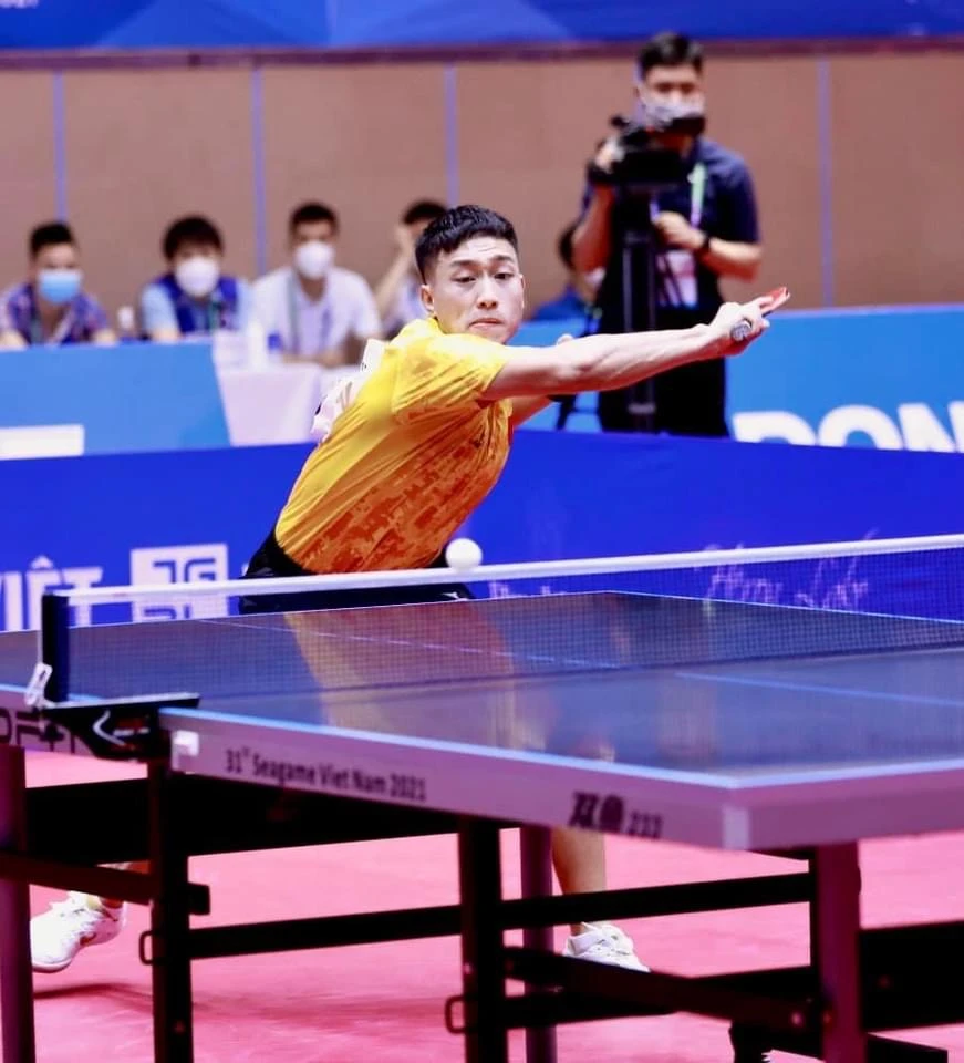 Nguyễn Anh Tú đang là niềm hy vọng cao nhất của bóng bàn đơn nam Việt Nam tại SEA Games 31. Ảnh: TIẾN HÙNG