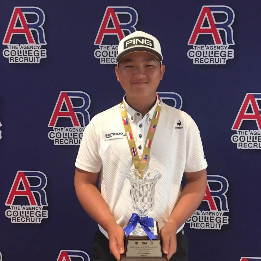 VĐV golf Nguyễn Anh Minh vừa vô địch giải tại Thái Lan. Ảnh: BTC