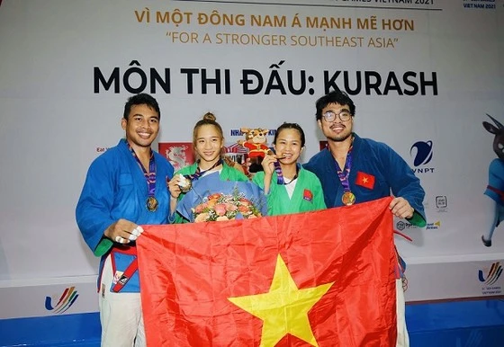 Kurash từng mang về 7 HCV cho thể thao Việt Nam tại SEA Games 31 nhưng có thể không nằm trong chương trình thi đấu SEA Games 32. Ảnh: DŨNG PHƯƠNG