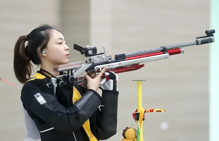 Phí Thanh Thảo từng bắn tốt tại SEA Games 31 nhưng vẫn chỉ có những tấm HCB tại giải trẻ quốc gia. Ảnh: NAM NGUYỄN