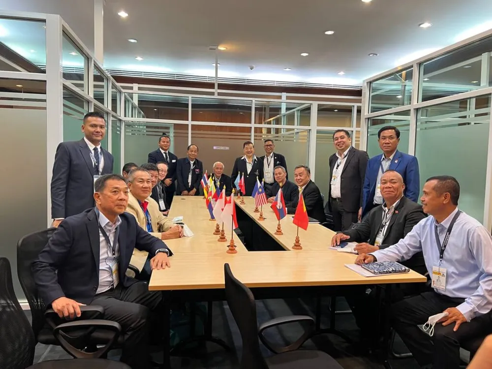 Liên đoàn thể thao Đông Nam Á đang họp tại Bangkok (Thái Lan). Ảnh: CAMSOC