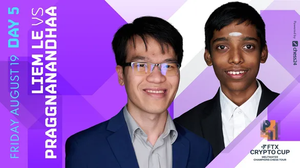 Quang Liêm đã có chiến thắng trước thần đồng cờ vua Ấn Độ. Ảnh: Chess24