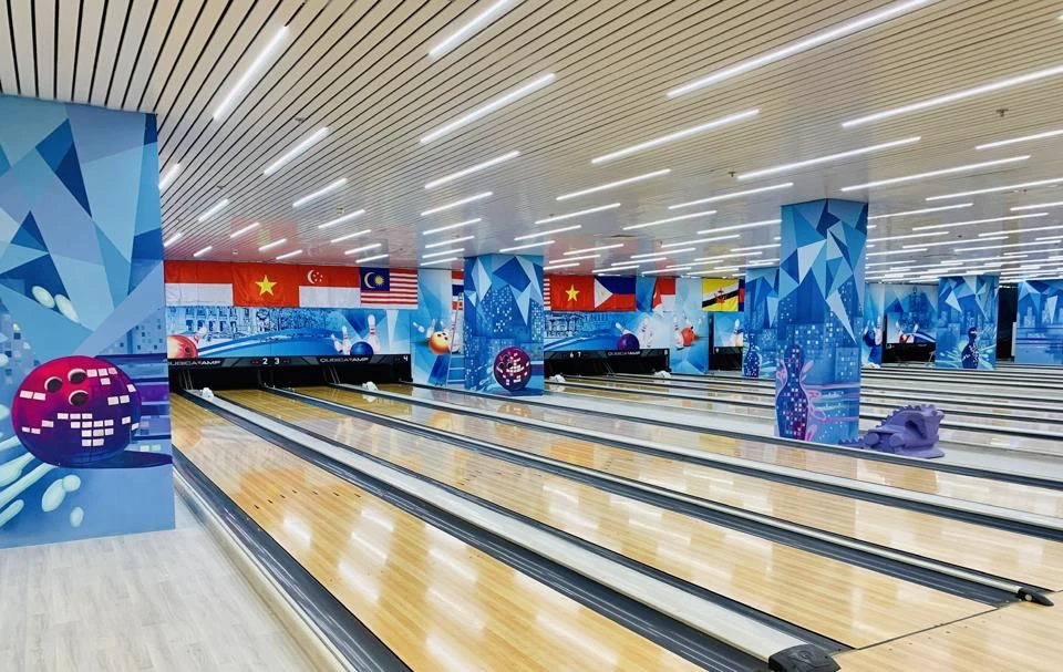 Môn bowling từng diễn ra tại SEA Games 31 và sẽ tổ chức tại Đại hội thể thao toàn quốc năm nay bằng hình thức xã hội hóa. Ảnh: BowlingVN