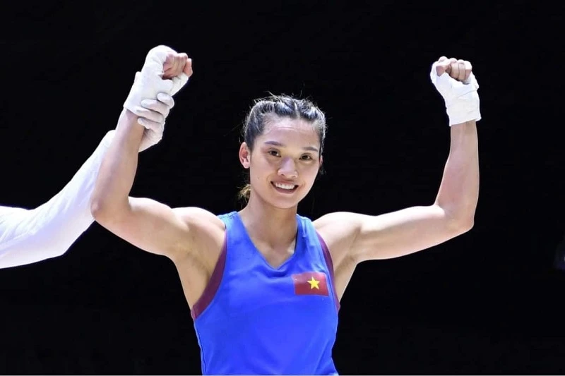 Nguyễn Thị Tâm là nữ võ sĩ đi vào lịch sử của boxing Việt Nam tại giải vô địch châu Á. Ảnh: ASBC