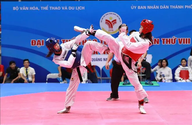 Kim Tuyền đã thất bại ở Đại hội kỳ trước và bây giờ đang quyết tâm giành được kết quả cao nhất tại Đại hội thể thao toàn quốc lần 9-2022. Ảnh: LƯỢNG LƯỢNG