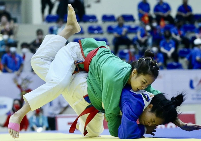 Môn kurash được nhiều người hâm mộ chú ý theo dõi lần này. Ảnh: NA