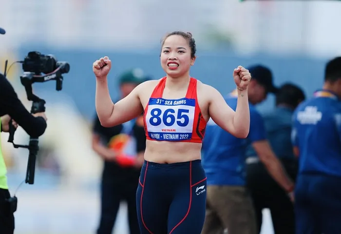 Nhà vô địch SEA Games 31 Lò Thị Hoàng gặp chấn thương nên không có mặt ở đội tuyển lần này. Ảnh: DŨNG PHƯƠNG