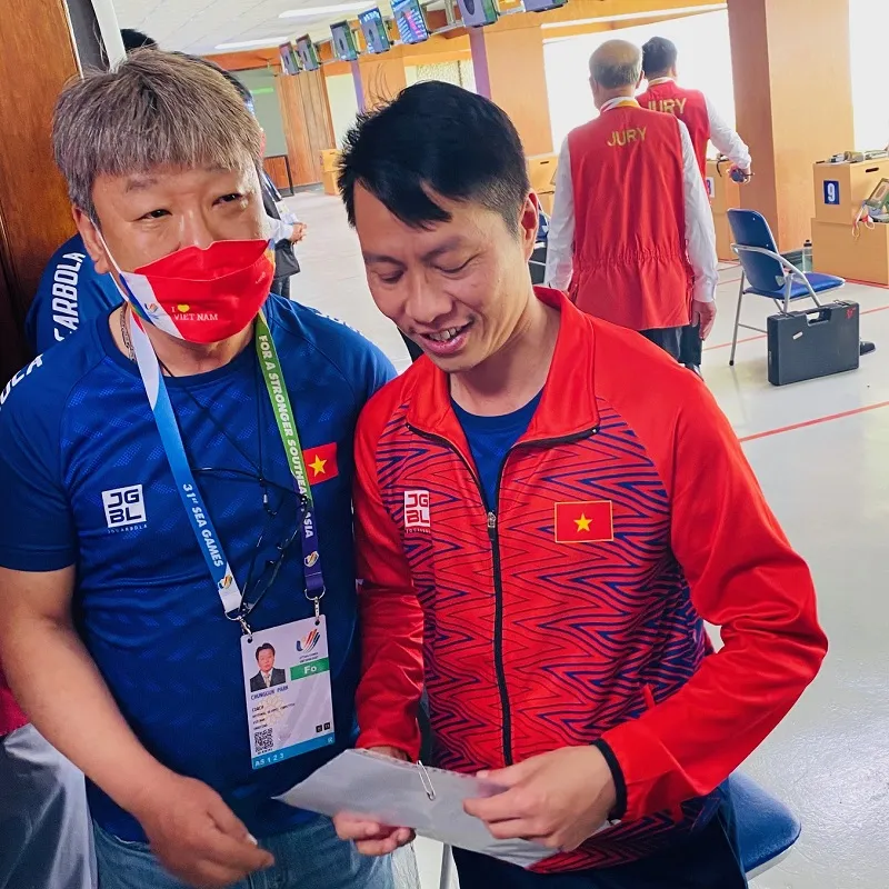 Chuyên gia Park Chung-gun là người có mối quan hệ quốc tế tốt và cũng đã có những thành tích với bắn súng Việt Nam nên mức lương không thấp so với mặt bằng chung. Ảnh: MINH CHIẾN