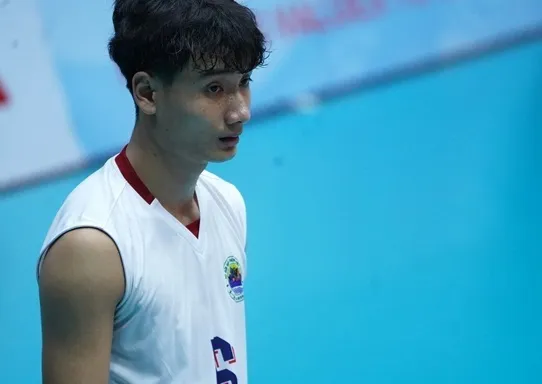 Đội trưởng Phạm Văn Hiệp là một trong những trụ cột của đội nam Biên Phòng vào lúc này. Ảnh: MINH MINH