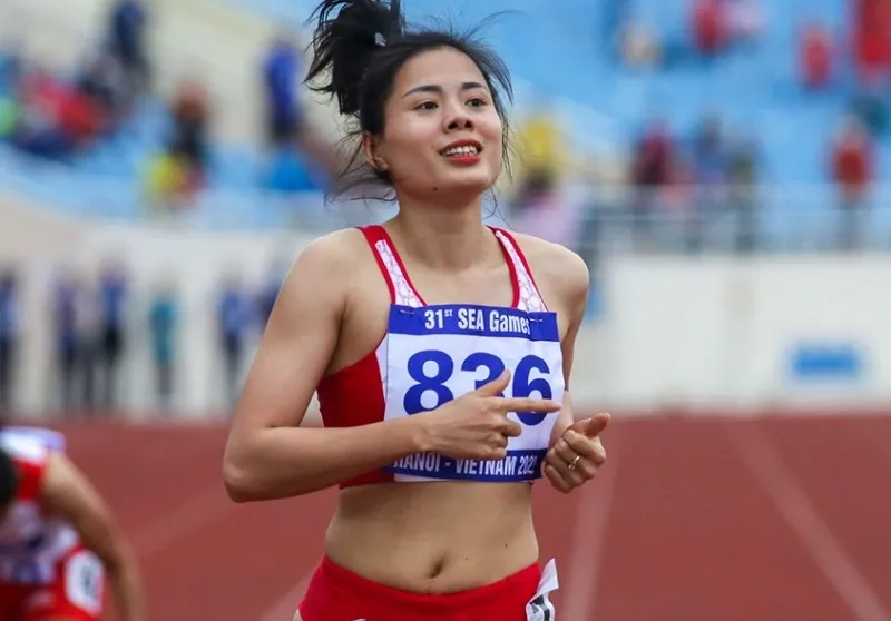 Nguyễn Thị Huyền là thành viên đội điền kinh Việt Nam thi đấu giải vô địch châu Á trong nhà 2023. Ảnh: DŨNG PHƯƠNG