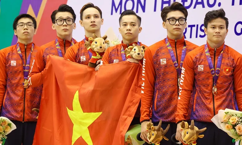 Đội TDDC nam Việt Nam đang có những gương mặt trẻ triển vọng đủ sức thay thế các đàn anh. Ảnh: NHẬT ANH