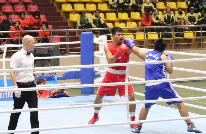 VĐV boxing trong nước rất cần giải cọ xát để kiểm tra chuyên môn. Ảnh: BTB