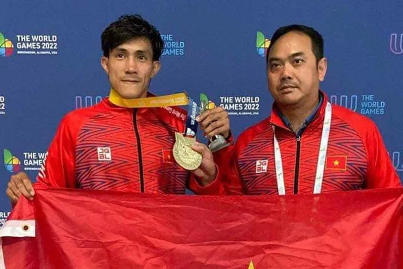 Duy Nhất từng giành tấm HCV môn muay tại World Games 2022. Ảnh: DUY NHẤT