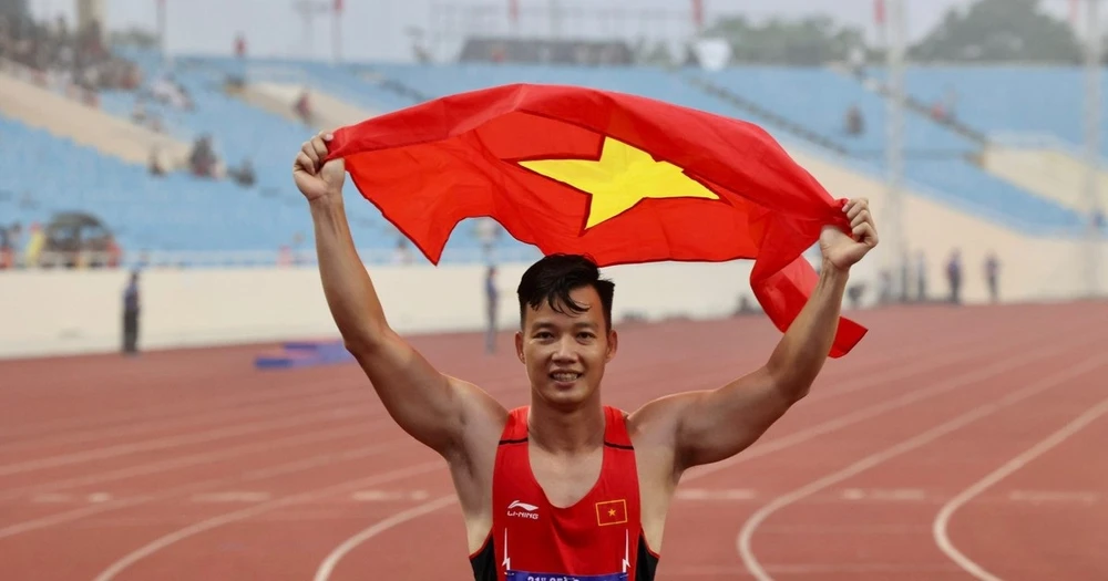 Hoài Văn vẫn là niềm hy vọng số một của chúng ta trong nội dung ném lao nam tại SEA Games 32. Ảnh: DŨNG PHƯƠNG