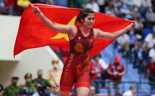 Tuyển thủ Lại Diệu Thương được thêm nhiều kinh nghiệm khi thi đấu quốc tế. Ảnh: NHẬT ANH