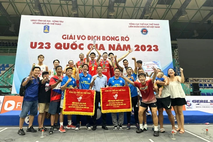 Đội nam U23 Hậu Giang 1 đã có ngôi vô địch giải năm nay. Ảnh: VBF