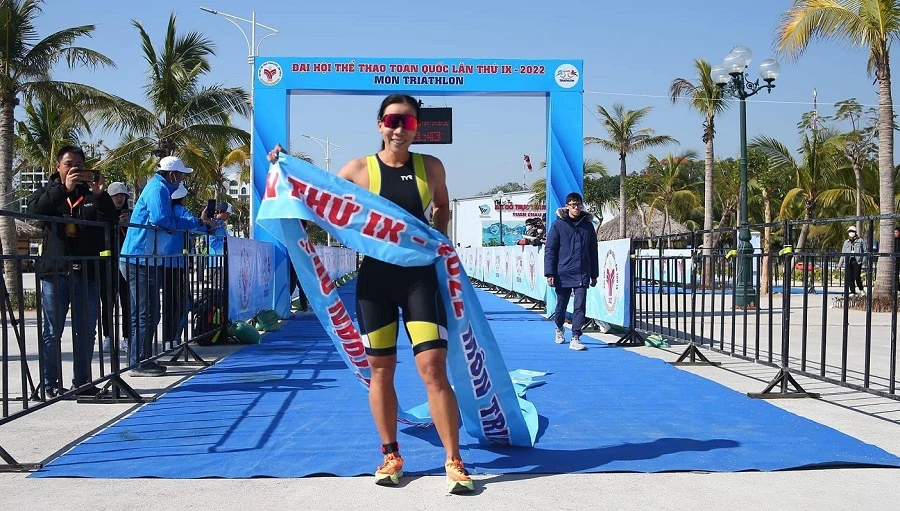 Nguyễn Thị Kim Tuyến sẽ là tuyển thủ thi đấu nội dung aquathlon tại SEA Games 32 lần này. Ảnh: NI NGUYỄN