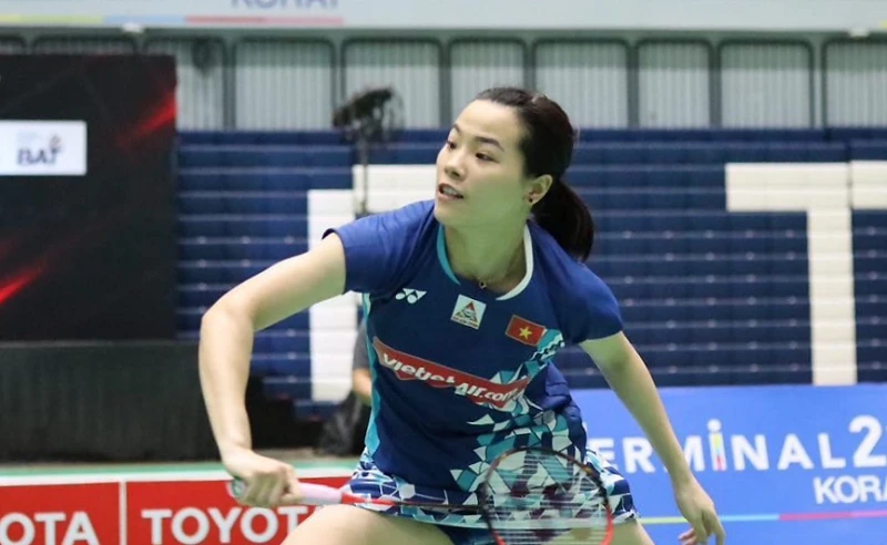 Nguyễn Thùy Linh đã dừng bước tại giải vô địch châu Á 2023. Ảnh: BWF