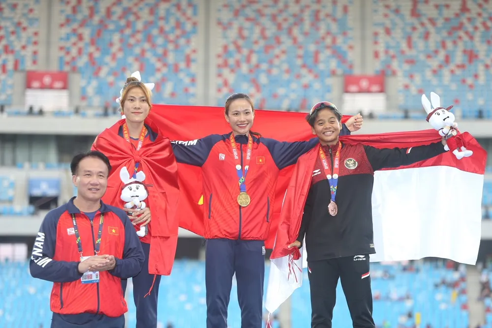Điền kinh Việt Nam có 12 tấm HCV tại SEA Games 32 nhưng chưa phải hoàn hảo nhất. Ảnh: DŨNG PHƯƠNG