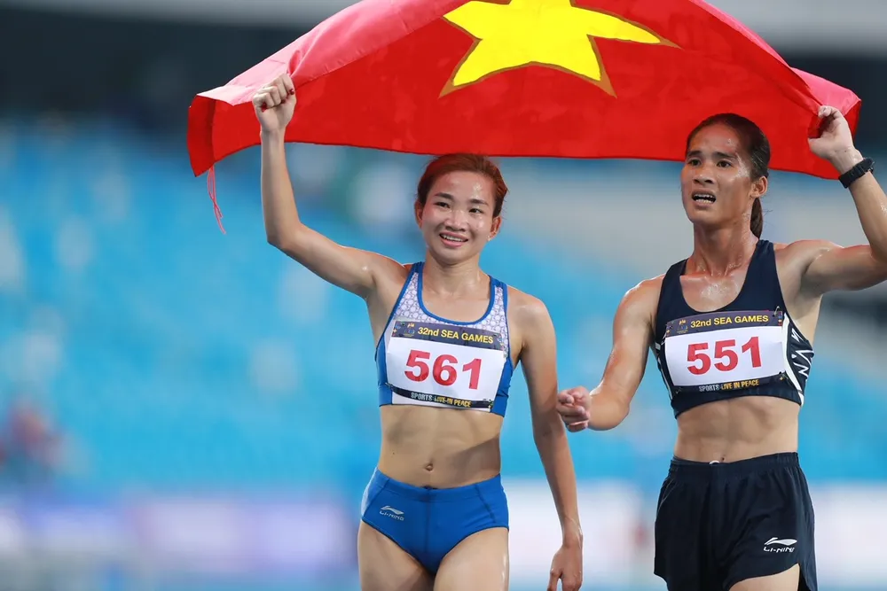 Nguyễn Thị Oanh là gương mặt thi đấu có kết quả HCV nhiều nhất của đội tuyển điền kinh Việt Nam. Ảnh: DŨNG PHƯƠNG