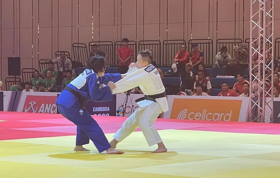 Nguyễn Thị Thanh Thủy đã có trận thắng ghi dấu ấn tại SEA Games 32. Ảnh: D.P Nguyễn Thị Thanh Thủy đã có trận thắng ghi dấu ấn tại SEA Games 32. Ảnh: D.P