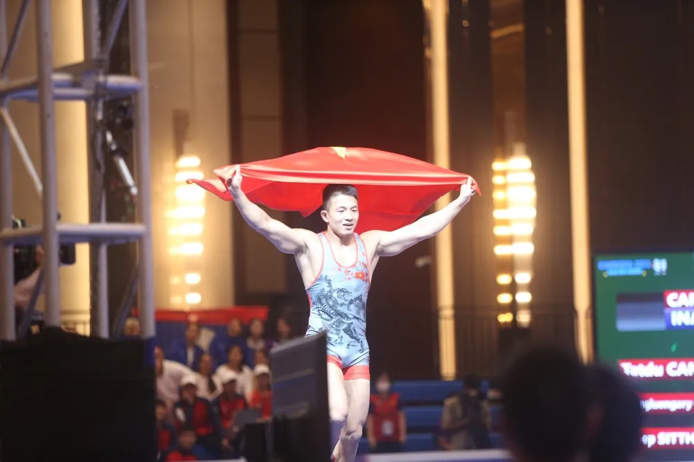 Ngô Thế Sao tại SEA Games 32. Ảnh: DŨNG PHƯƠNG