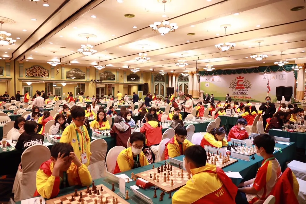 Sau cờ tiêu chuẩn, các kỳ thủ sẽ bước vào tranh tài cờ chớp, cờ nhanh. Ảnh: THAILANDCHESS Sau cờ tiêu chuẩn, các kỳ thủ sẽ bước vào tranh tài cờ chớp, cờ nhanh. Ảnh: THAILANDCHESS