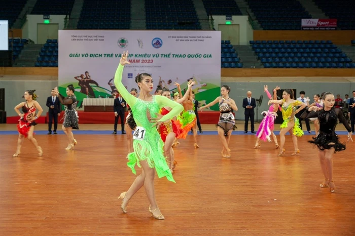 VĐV đang tranh tài tại giải năm nay. Ảnh: LĐTD