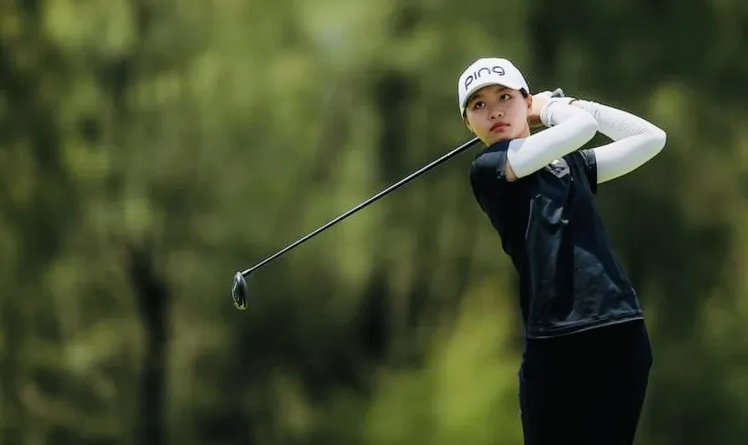 Golf thủ Chúc An đã vượt qua các đối thủ để có suất dự ASIAD 19-2022. Ảnh: VGA