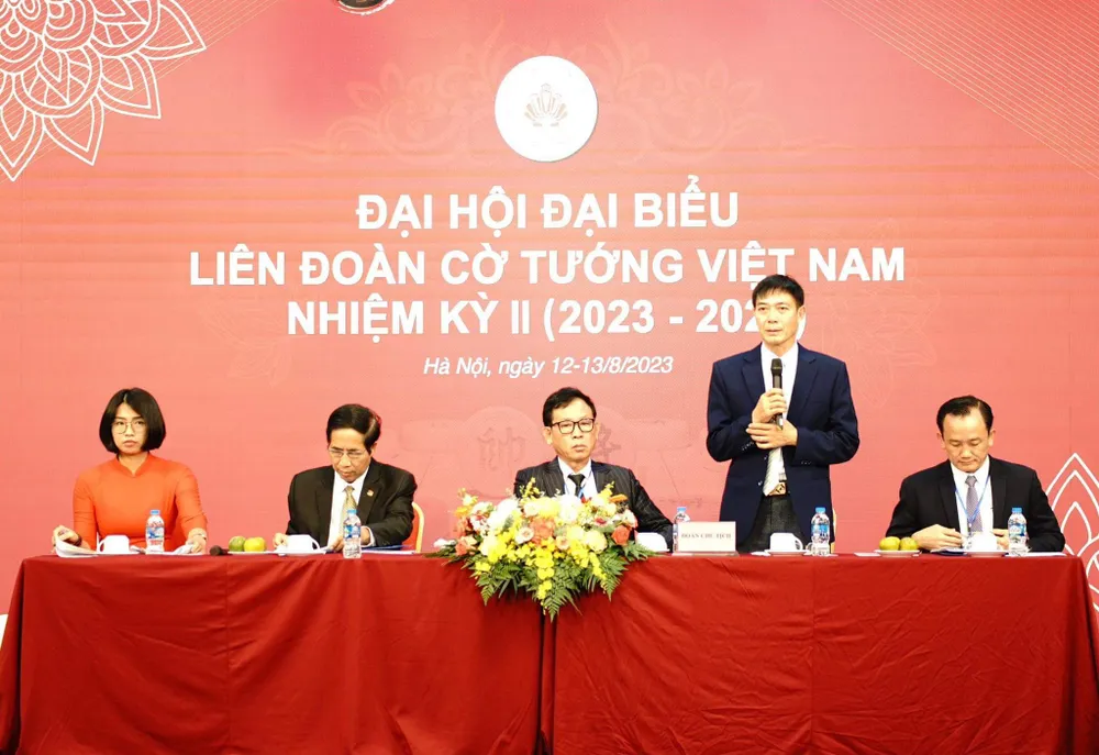 Liên đoàn cờ tướng Việt Nam đã tổ chức xong đại hội nhiệm kì lần thứ 2. Ảnh: MINH MINH