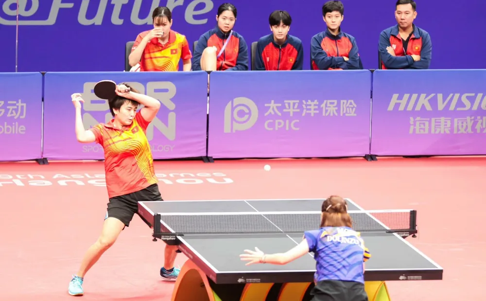 Nguyễn Khoa Diệu Khánh thi đấu tốt trước đối thủ Mông Cổ. Ảnh: ĐOÀNTTVN