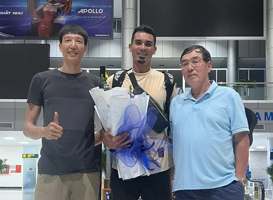 Đội nam Sanest Khánh Hòa thuê 2 ngoại binh người Brazil thi đấu vòng hai giải vô địch quốc gia năm nay. Ảnh: N.V.KIỀU