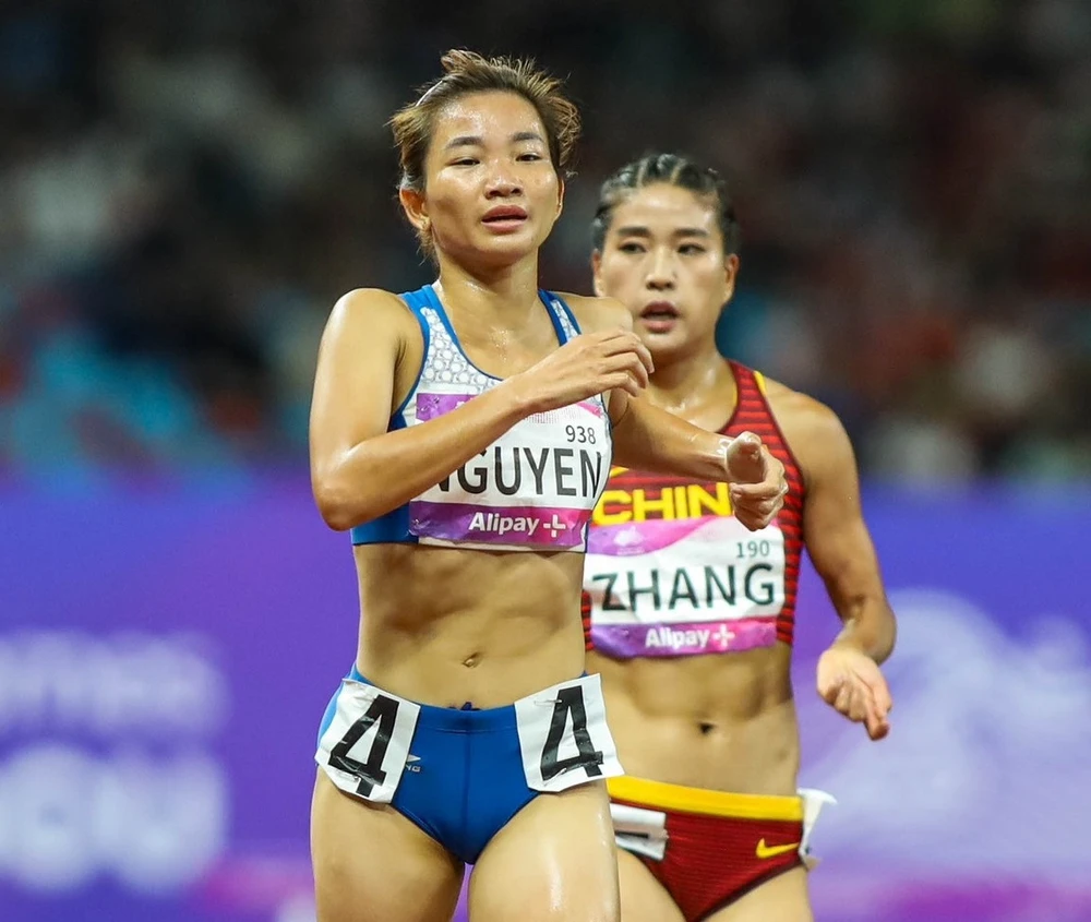 Sau ASIAD 19, mọi người chờ xem sự thể hiện của Nguyễn Thị Oanh tại giải điền kinh vô địch quốc gia 2023 ra sao. Ảnh: LƯỢNG LƯỢNG