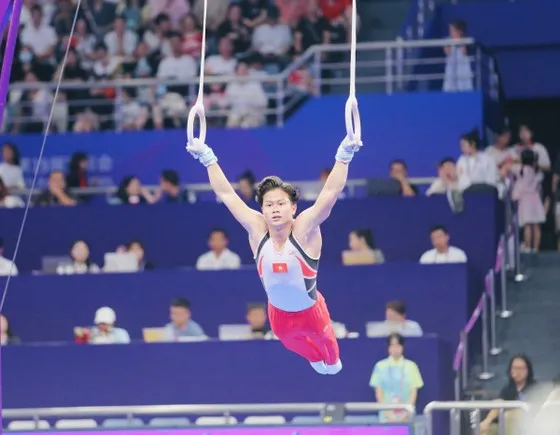 Khánh Phong là gương mặt quan trọng của đội TDDC Việt Nam và sẽ tập huấn tại Nhật Bản cuối tháng này. Ảnh: LƯỢNG LƯỢNG