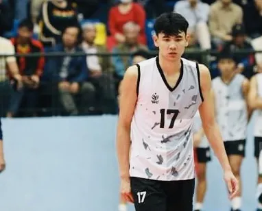 Chủ công Nguyễn Ngọc Thuân là một trong những cầu thủ nội binh tốt mà Biên Phòng đào tạo được thời gian qua. Ảnh: BÓNG CHUYỀN BIÊN PHÒNG