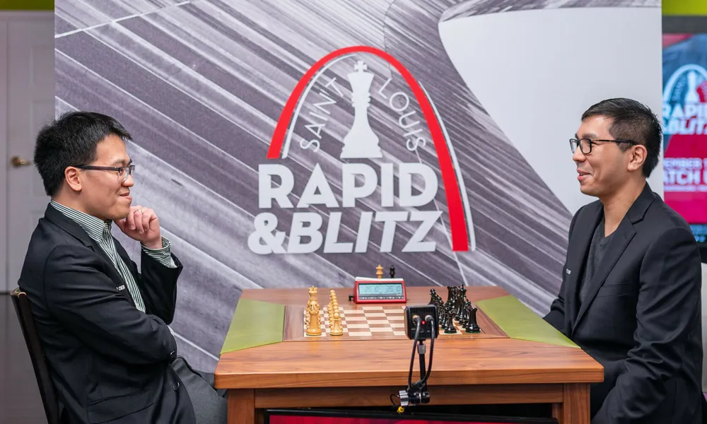 Lê Quang Liêm đang dự giải St Louis 2023 ở Mỹ. Ảnh: GCT