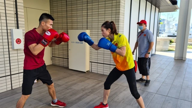 Boxing Việt Nam từng có suất chính thức dự Olympic Tokyo (Nhật Bản) 2020 và đang quyết tâm có suất chính thức ở Olympic năm 2024. Ảnh: ĐOÀN TTVN